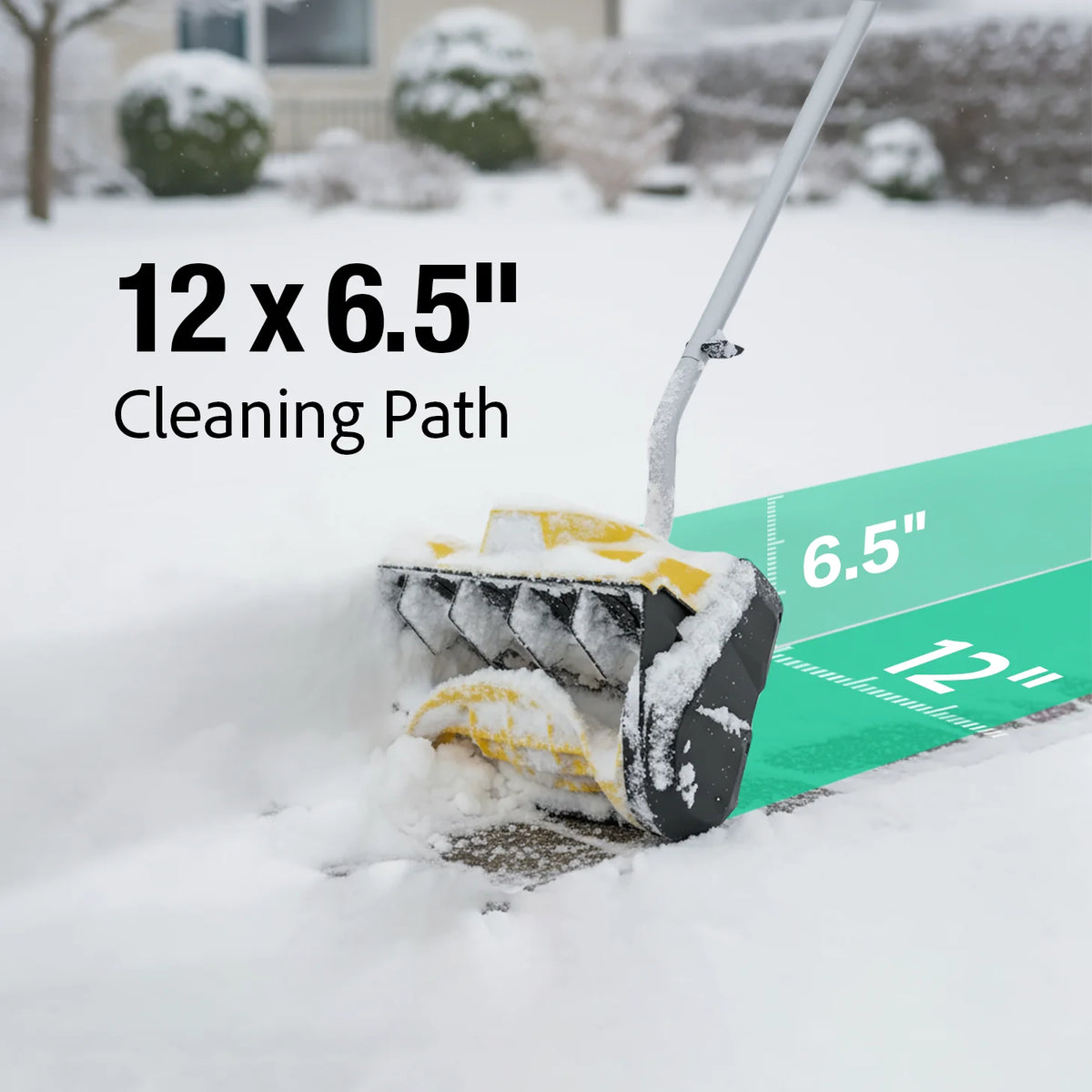 12" Cordless Snow Shovel Compatible with Dewalt 20V MAX Battery(Tool Only)