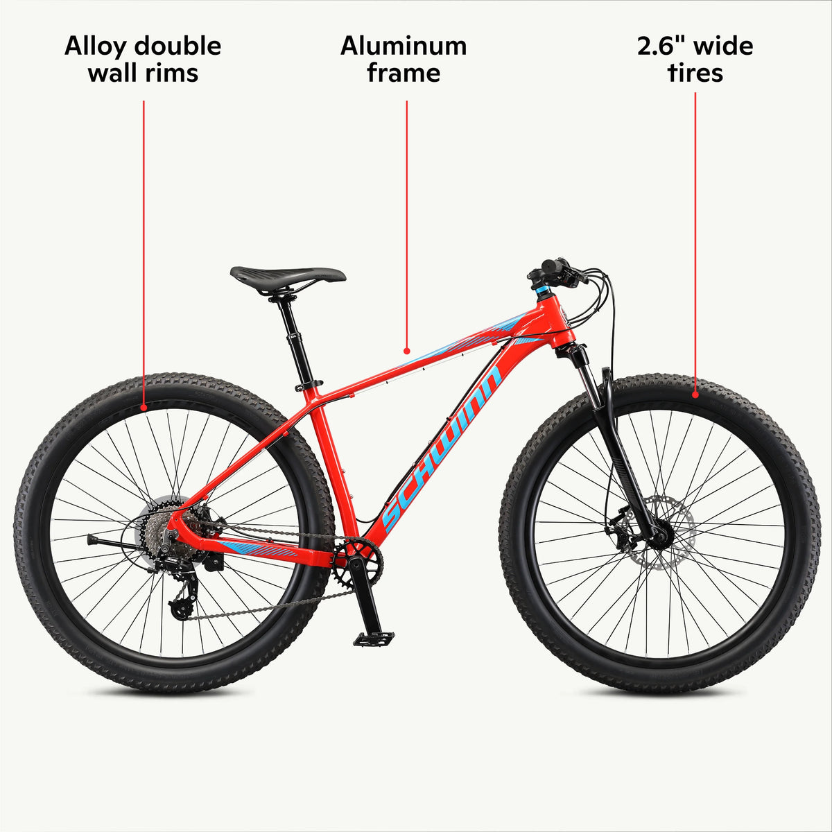 29 - In. Axum DP Mens Mountain Bike, Red, 19 - In. Frame