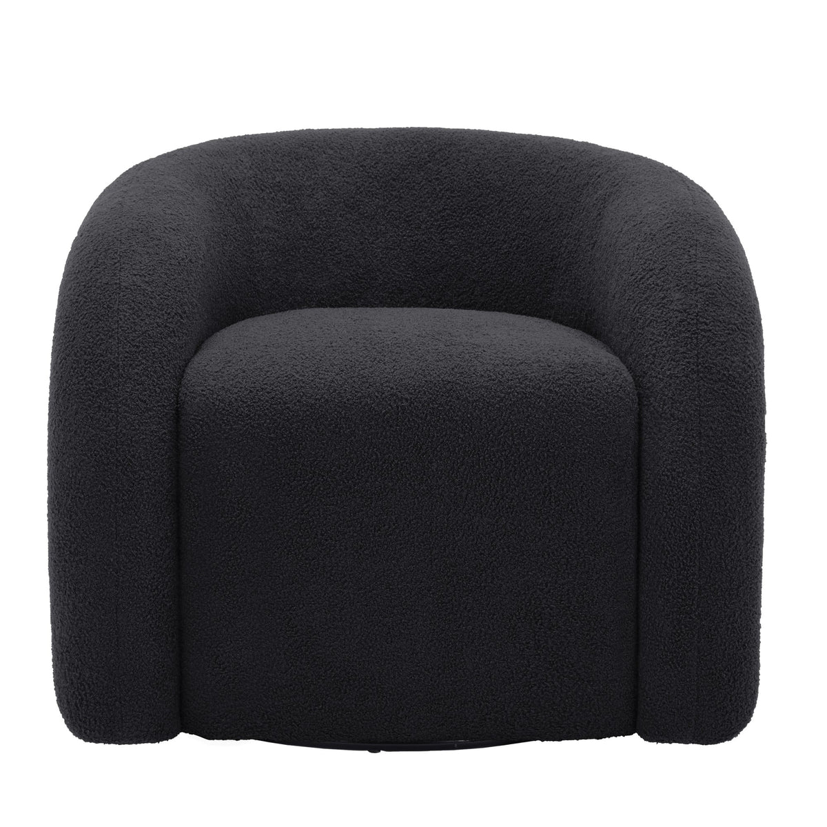360 Swivel Accent Chair for Living Room, Boucle Barrel Armchair Single Sofa Chair Reading Chair, Sage Green