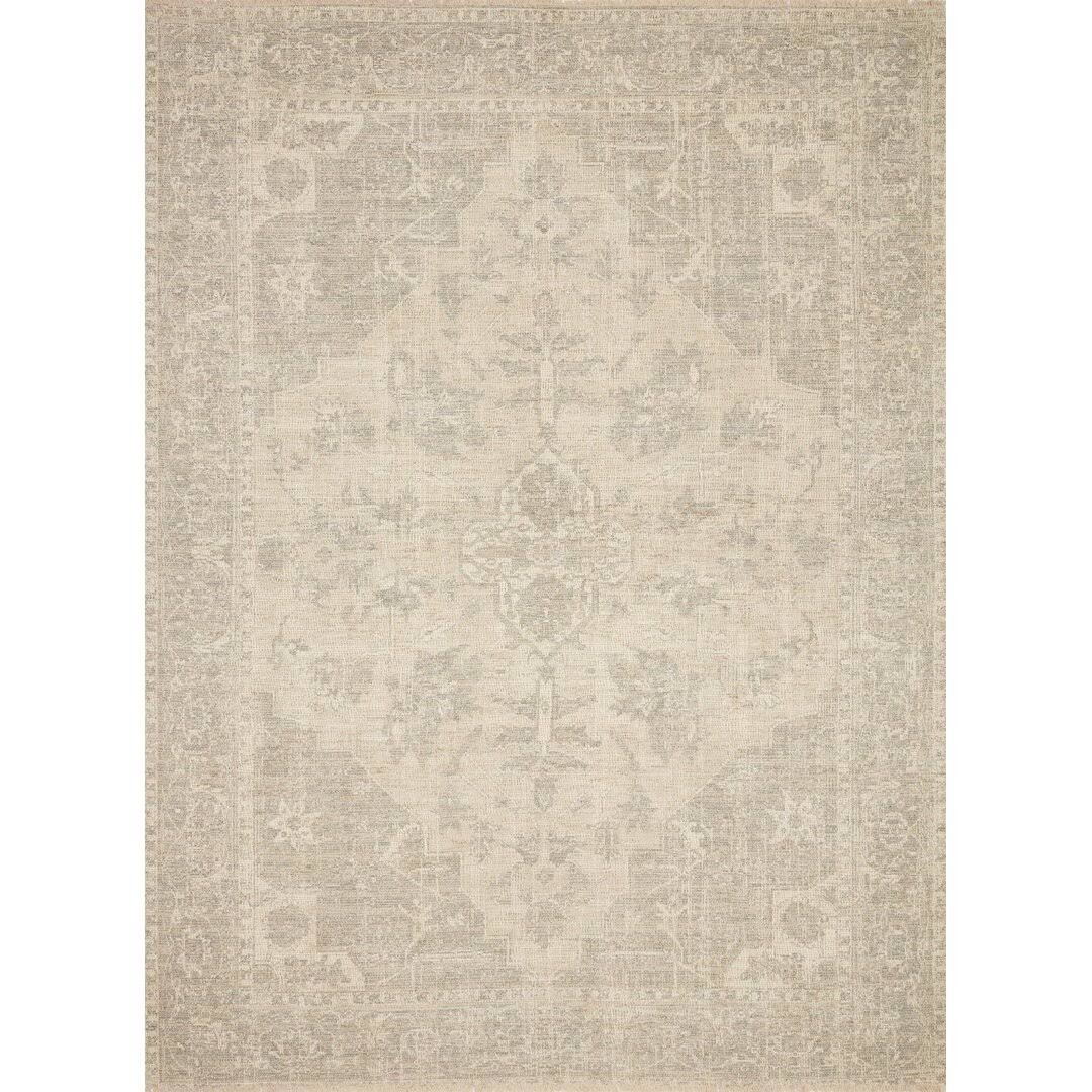 Amanda Oriental Handmade Flatweave Ivory/Gray Area Rug Joss & Main Rug Size: Rectangle 5' x 7'6"