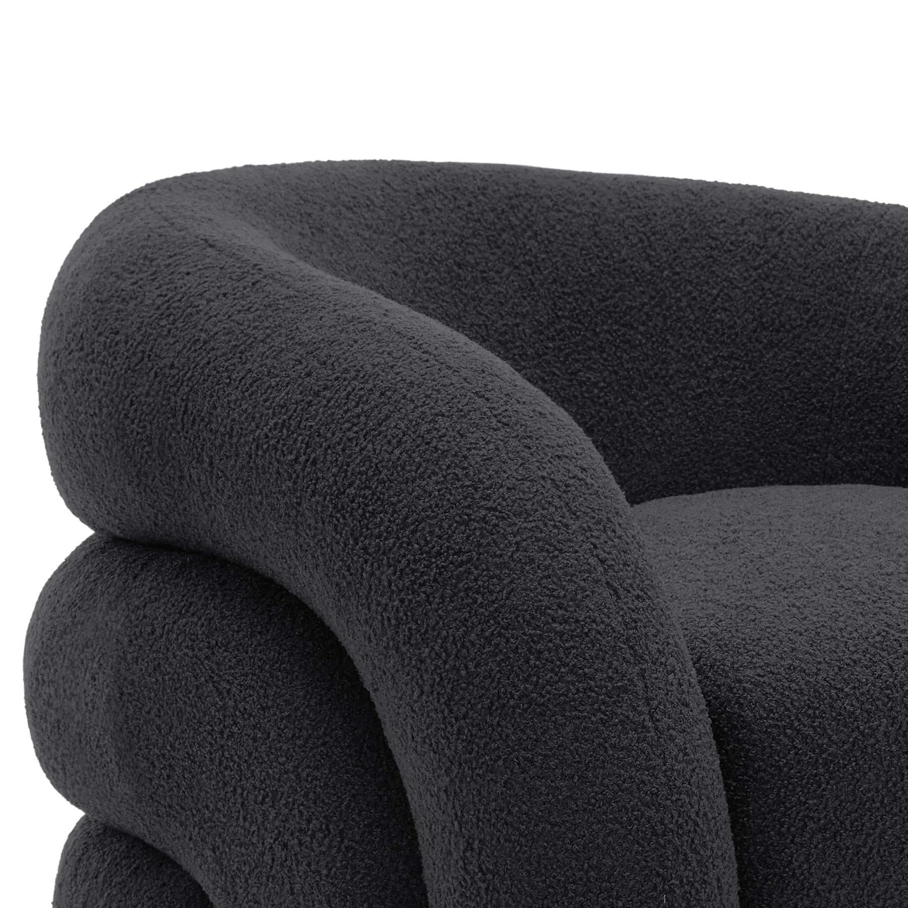 360 Swivel Accent Chair for Living Room, Boucle Barrel Armchair Single Sofa Chair Reading Chair, Sage Green
