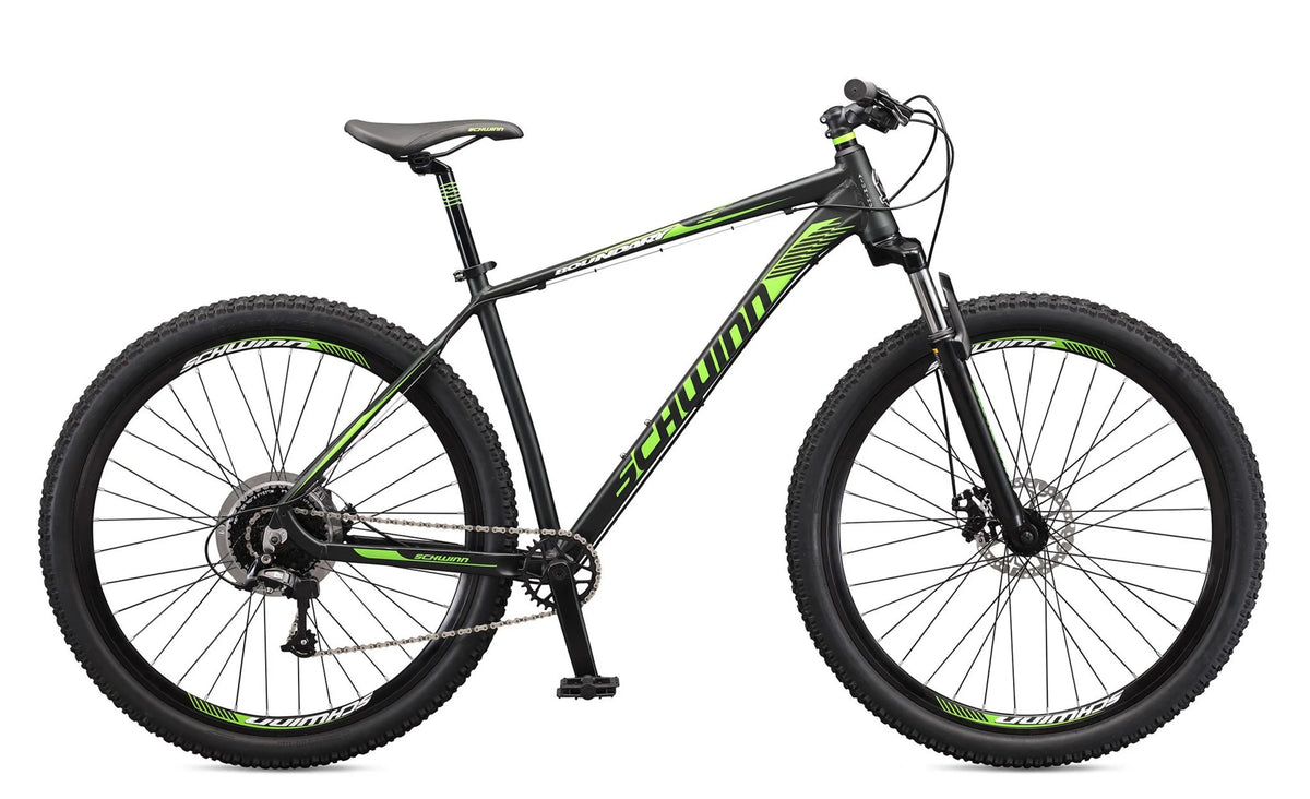 29 - In. Boundary Mens Mountain Bike, Black and Green