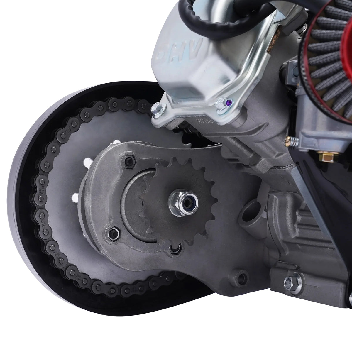 Aiqidi Full Set 100CC 4 - Stroke Bicycle Engine Kit Gas Motorized Motor Bike Modified Engine Conversion Kit Chain Drive 3HP 3600rpm