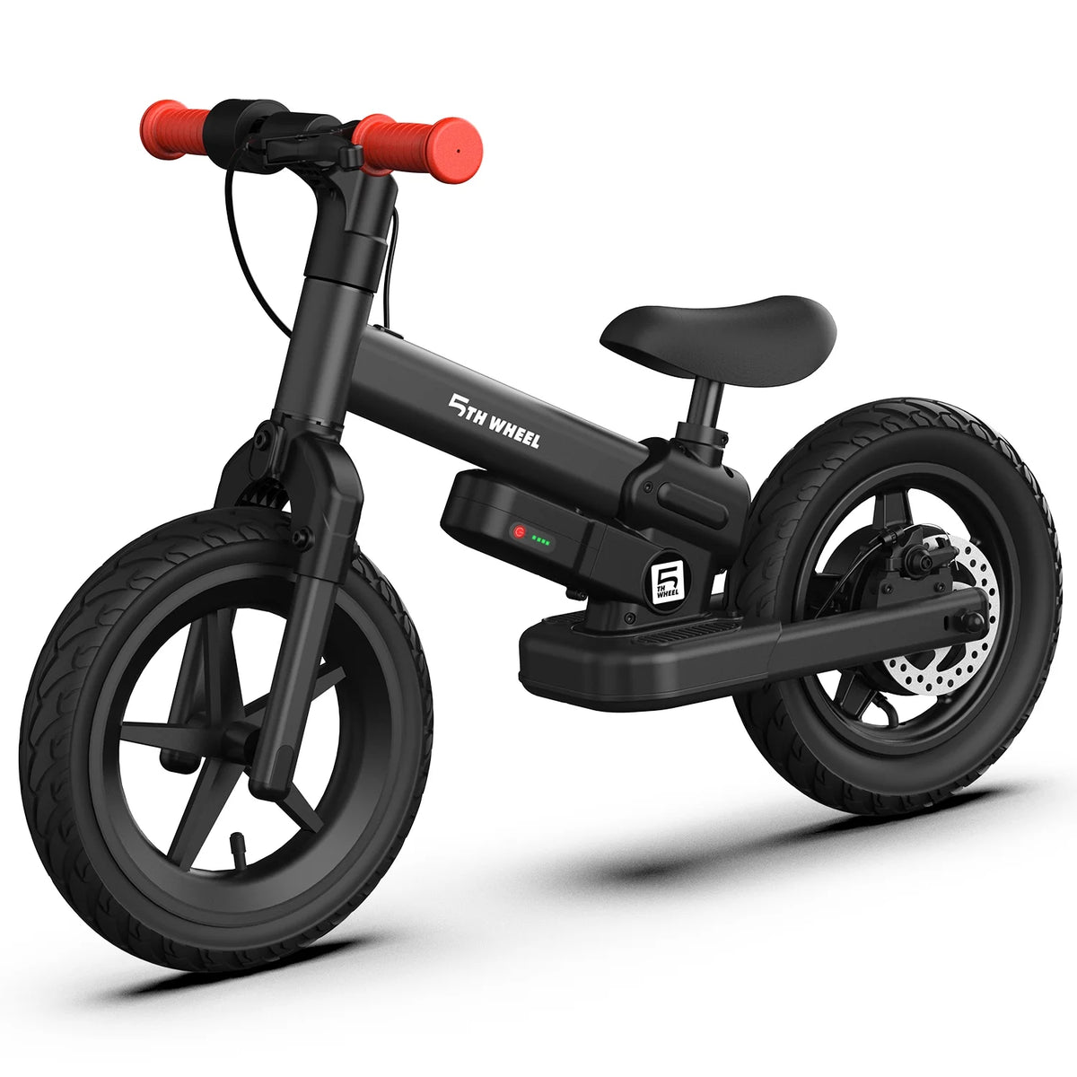 5th Wheel KB09 150W Electric Balance Bike for Kids, Black - 12" Pneumatic Tire with Dual Brake