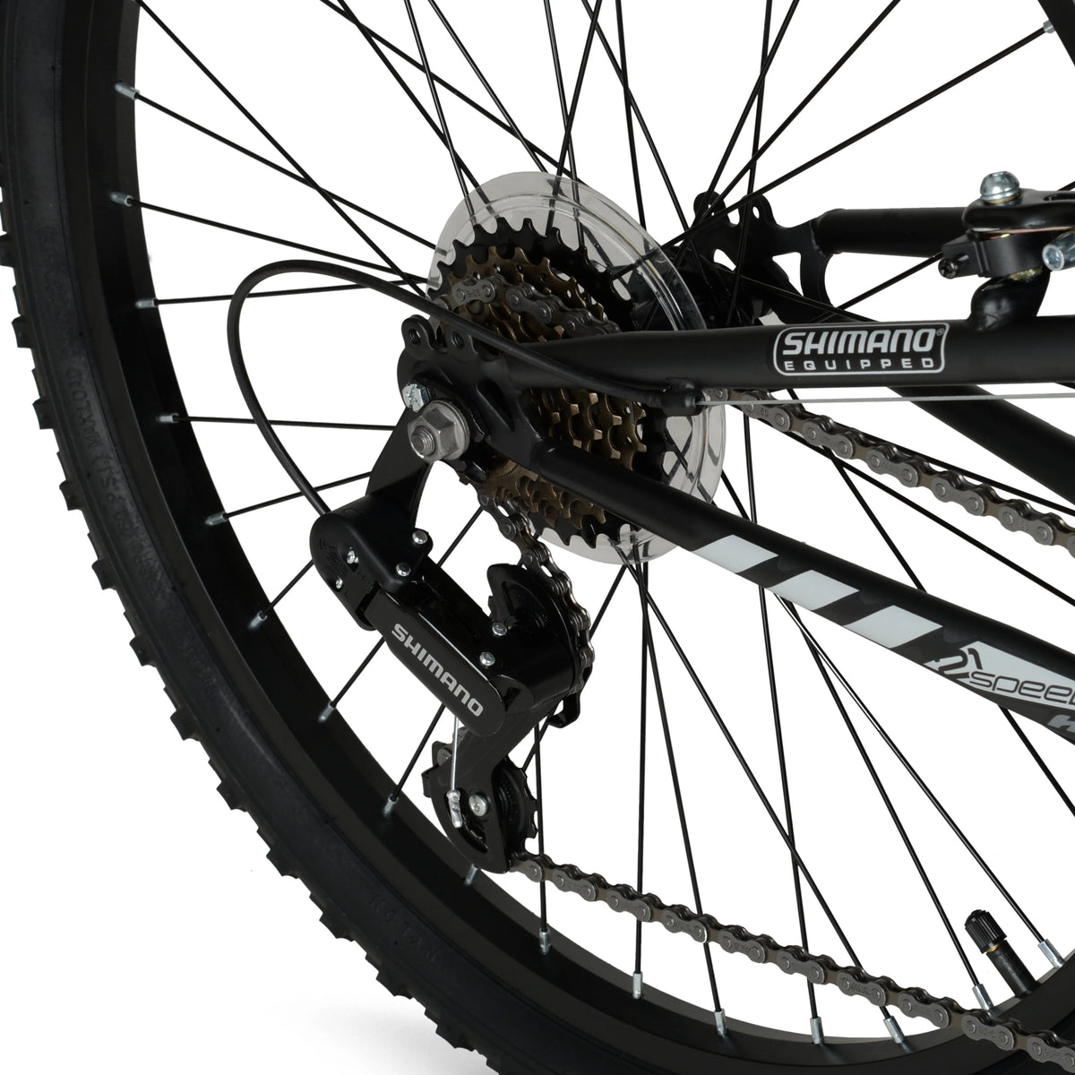 24" Hyper Bicycles Havoc Mountain Bike, Youth/Adult, Recommended Ages 10 - 14 Years Old, Black