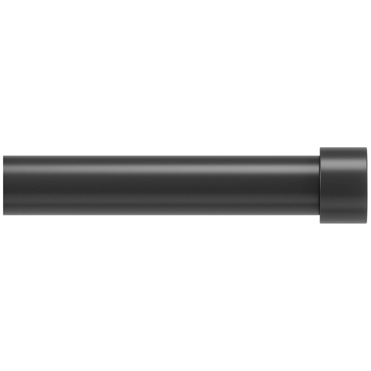 Umbra Cappa Adjustable Window Curtain Rod, Brushed Black