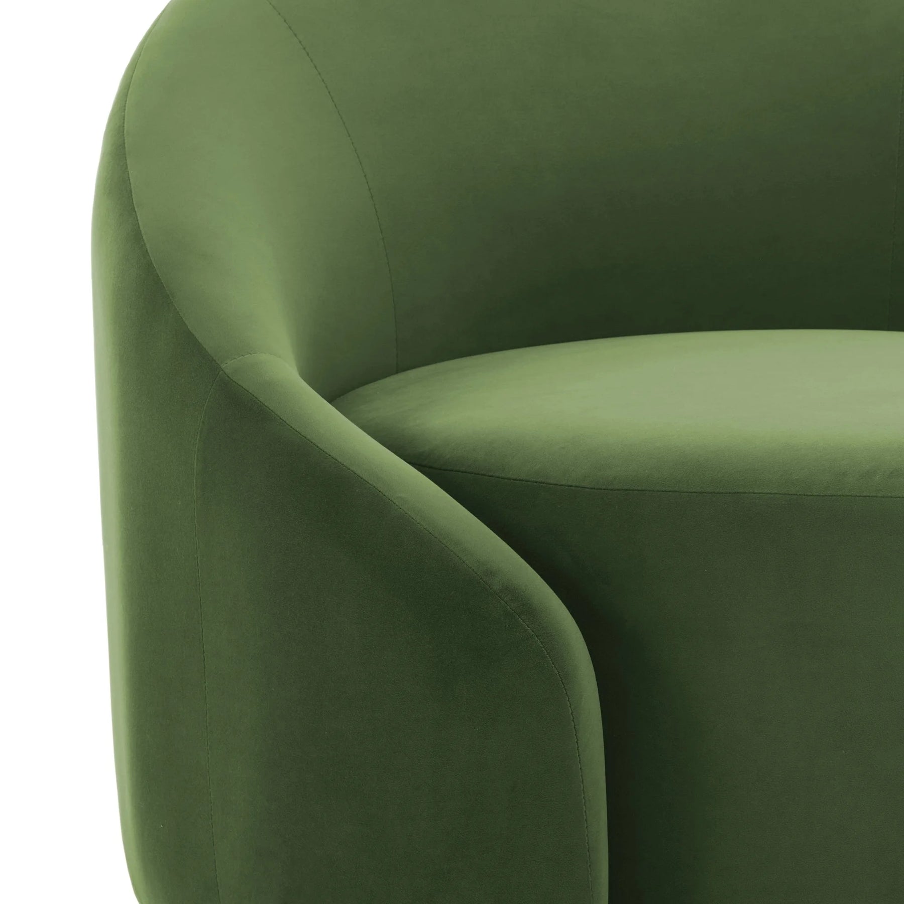 360 Swivel Accent Chair for Living Room, Boucle Barrel Armchair Single Sofa Chair Reading Chair, Sage Green
