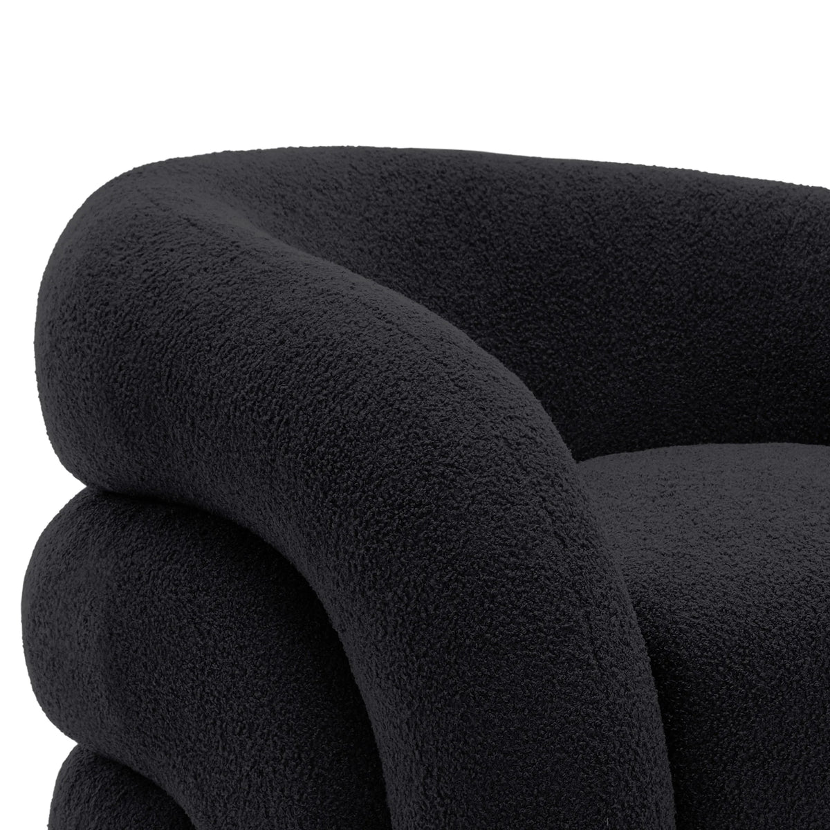 360 Swivel Accent Chair for Living Room, Boucle Barrel Armchair Single Sofa Chair Reading Chair, Sage Green