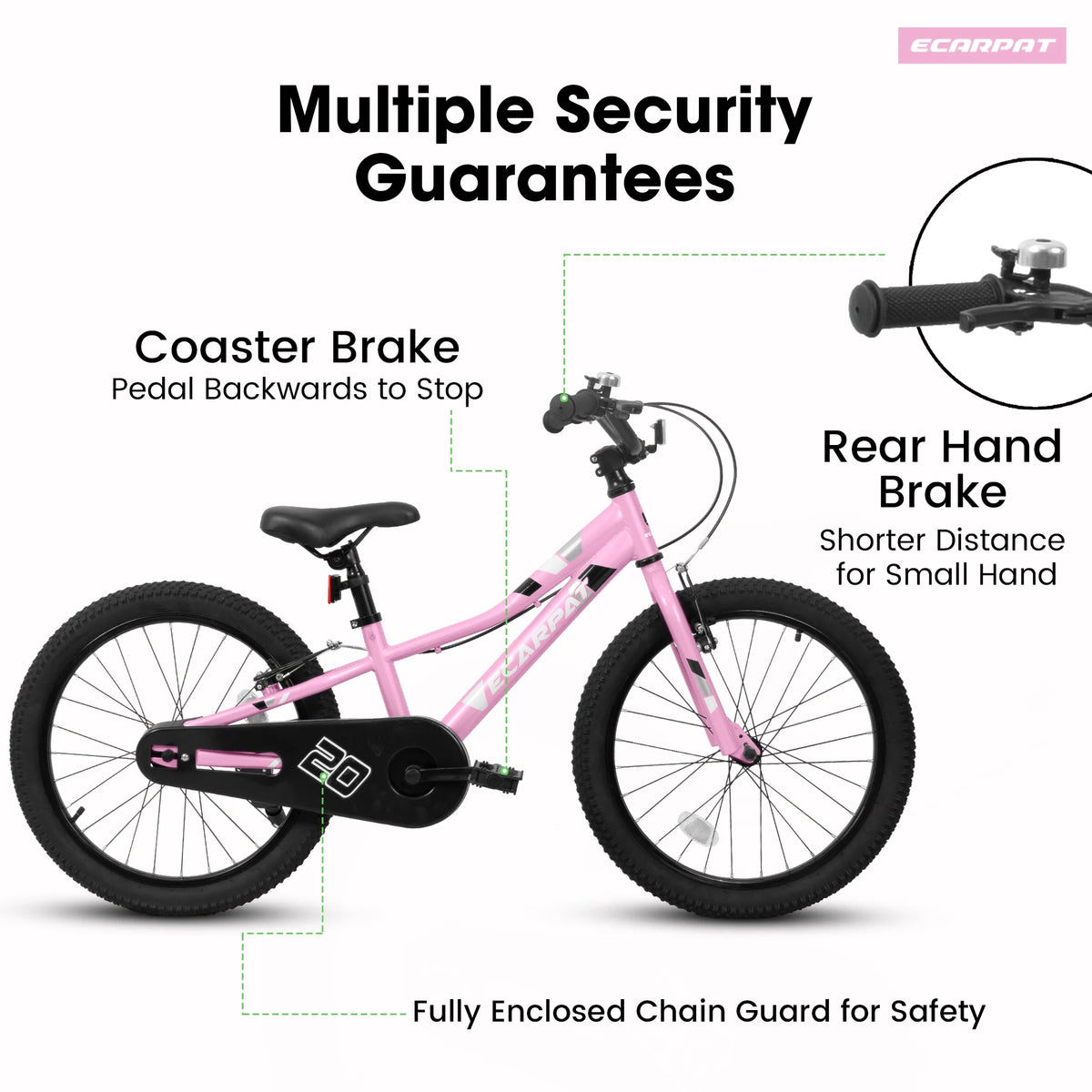 Ambifirner 20 in BMX Style Bike, Hi - Ten Carbon Steel Frame with Front V - Brake & Rear Coaster Brake, Easy Assembly, Adjustable Seat for Learning Riders (Blue)