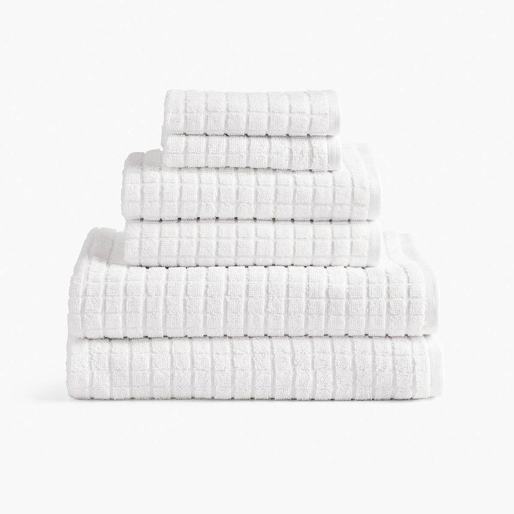 Under The Canopy Cotton & Hemp Towel - White White / Bath Sheet