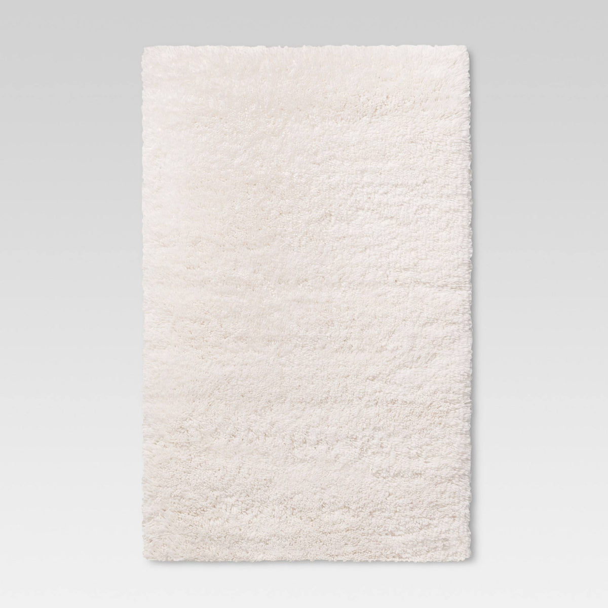 2'6"x3'10" Plush Shag Washable Accent Rug Cream - Room Essentials