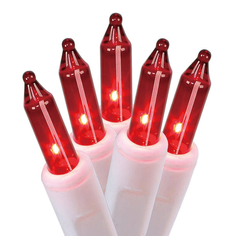 Holiday Time 100 Red Mini String Lights White Wire Christmas Wedding Home New