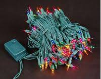 Novelty Lights 140 Light Chasing Patio Party Christmas Mini Light Set Multi Green Wire 46.5' Long