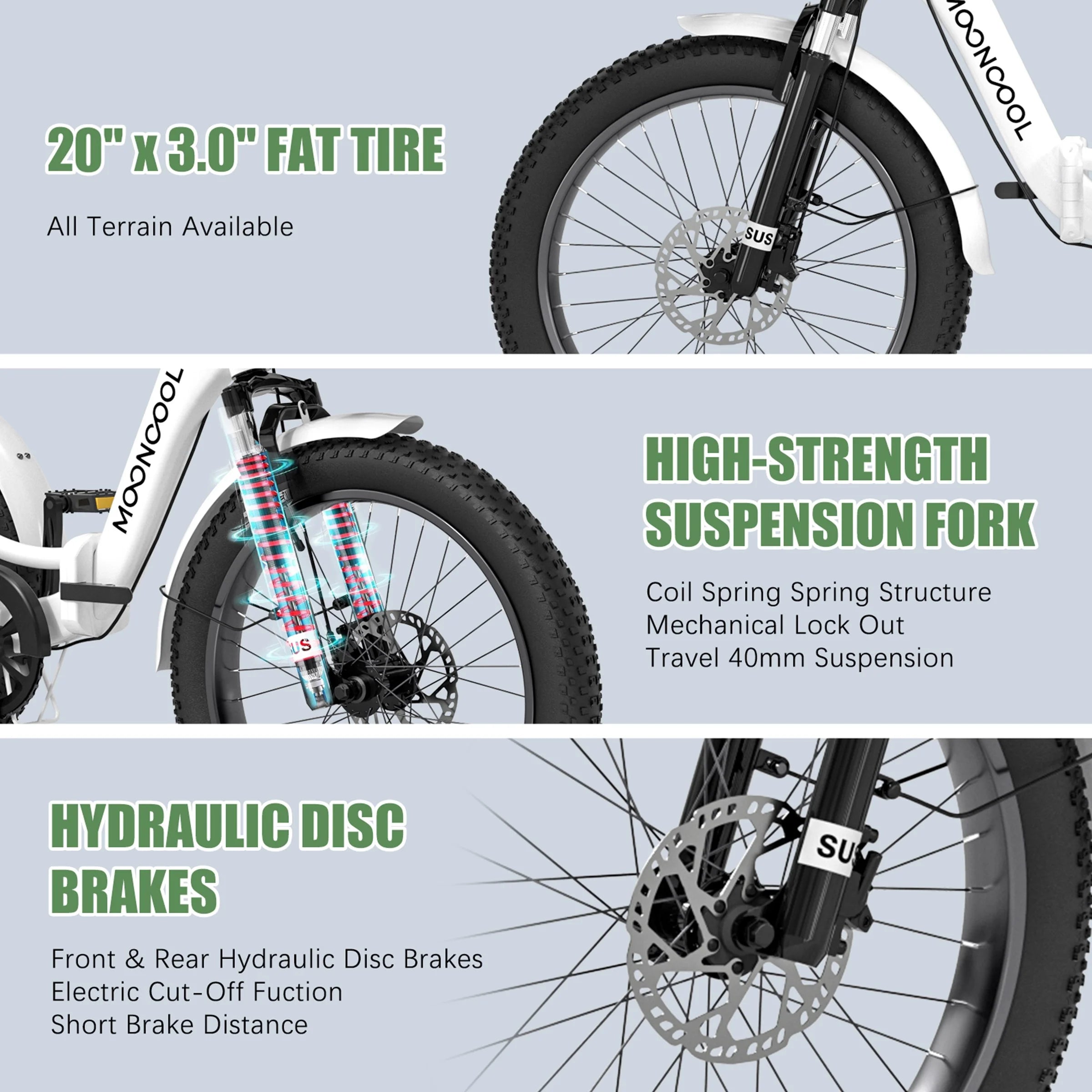 ABORON 3.0 Fat Tire Electric Trike for Senior Foldable E - Bike, 500W Motorized Tricycle Adult 20" Folding 3 Wheel Electric Commute Bike Trike W/48V Battery and Storage Baskets