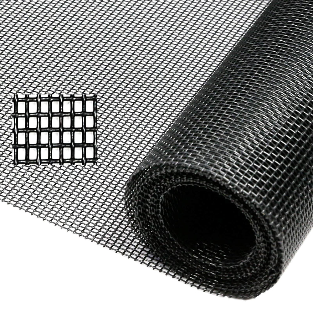 TOOLTRIZ Pet Proof Window Screen Replacement, 39�� x 100" Upgraded Thicken Charcoal Fiberglass Mesh for Sliding Pet Screen Door Repair Kit - Screen