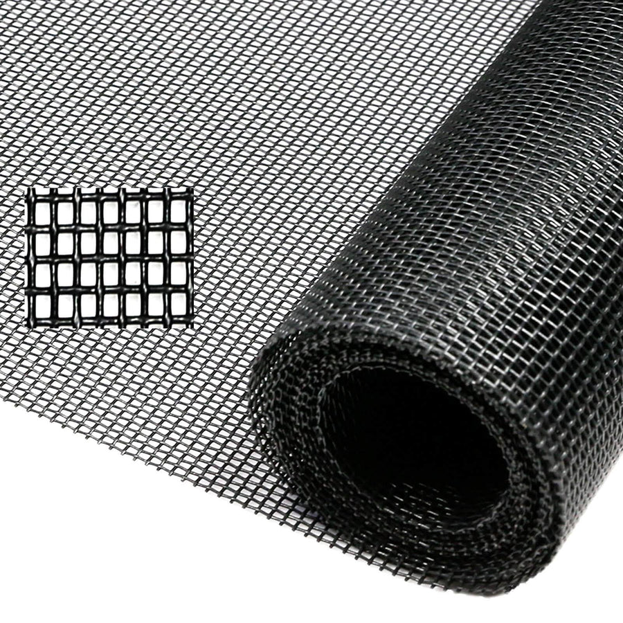 TOOLTRIZ Pet Proof Window Screen Replacement, 39�� x 100" Upgraded Thicken Charcoal Fiberglass Mesh for Sliding Pet Screen Door Repair Kit - Screen