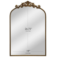 Better Homes & Gardens 20" x 30" Arch Metal Wall Mirror Décor in Gold