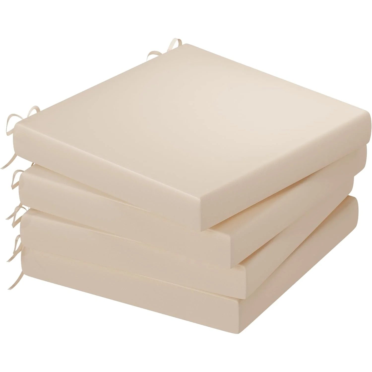 AECOJOY Outdoor Chair Cushions, 19 x 19 x 3 Inch Seat Cushions for Patio Furniture, Splashproof & Fade Resistant, Beige&Dark Grey