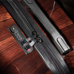 The Ten (10 - Bottle) Wine Luggage, TSA Approved Anti - Theft Zipper, Lightweight Hard Shell Spinner Suitcase