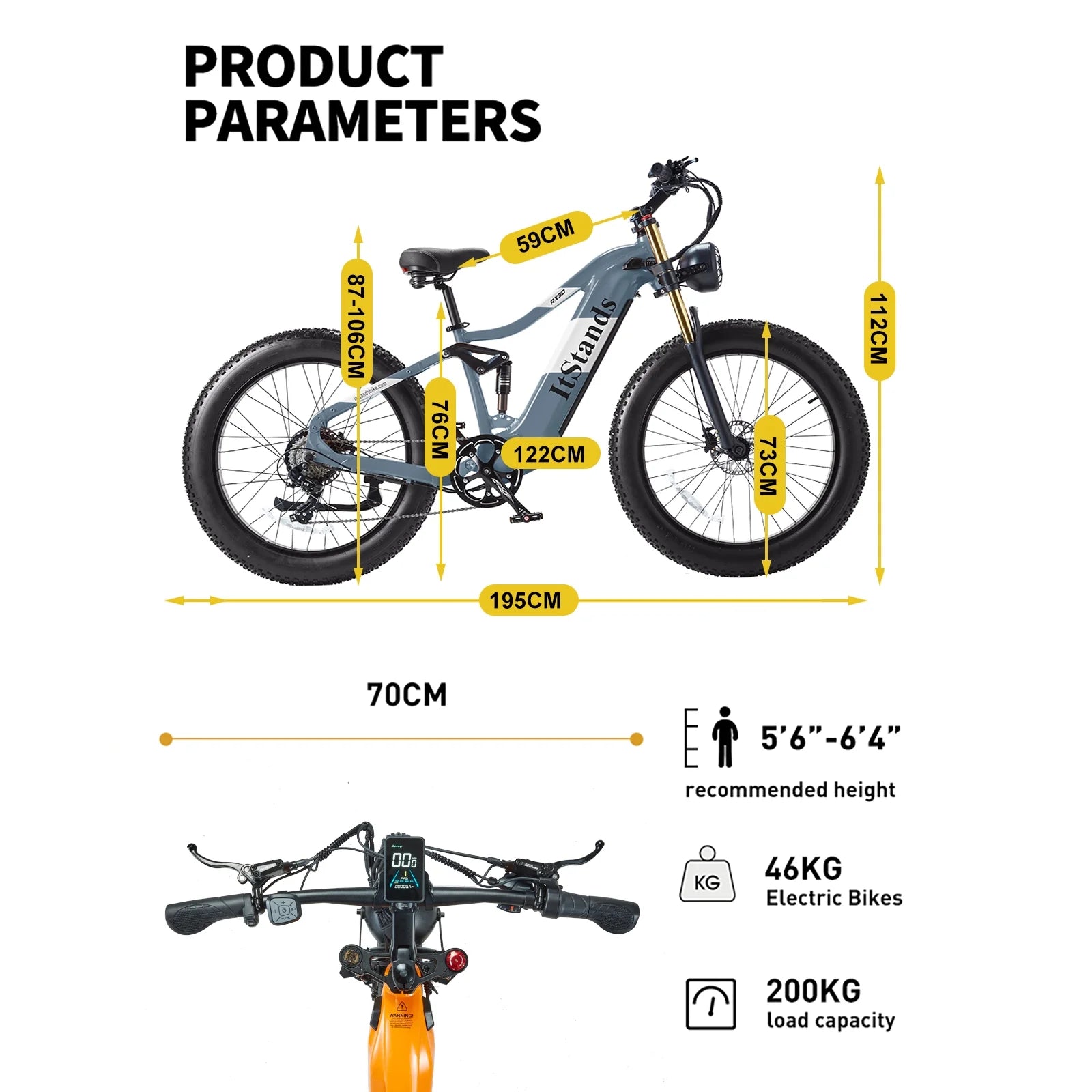 Electric Bike for Adults 26'', 1000W E - Mountain Bike 48V 30/20ah UL2849 Removable Battery, Fat Tire Ebike up to 30MPH Off Road Beach Snow Electric Bicycles Full Suspension & Dual Hydraulic Disc Brakes