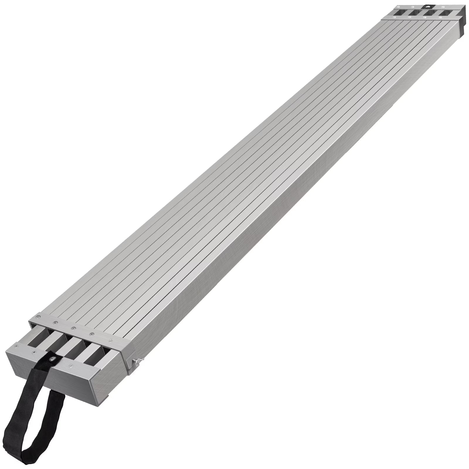 VEVOR Telescoping Aluminum Work Plank, 8 - 13 Feet 500 lb Capacity, 12.5 in Width Aluminum Scaffold Plank, Extension Staging Plank with Skid - Proof Platform Scaffold Ladder Accessory