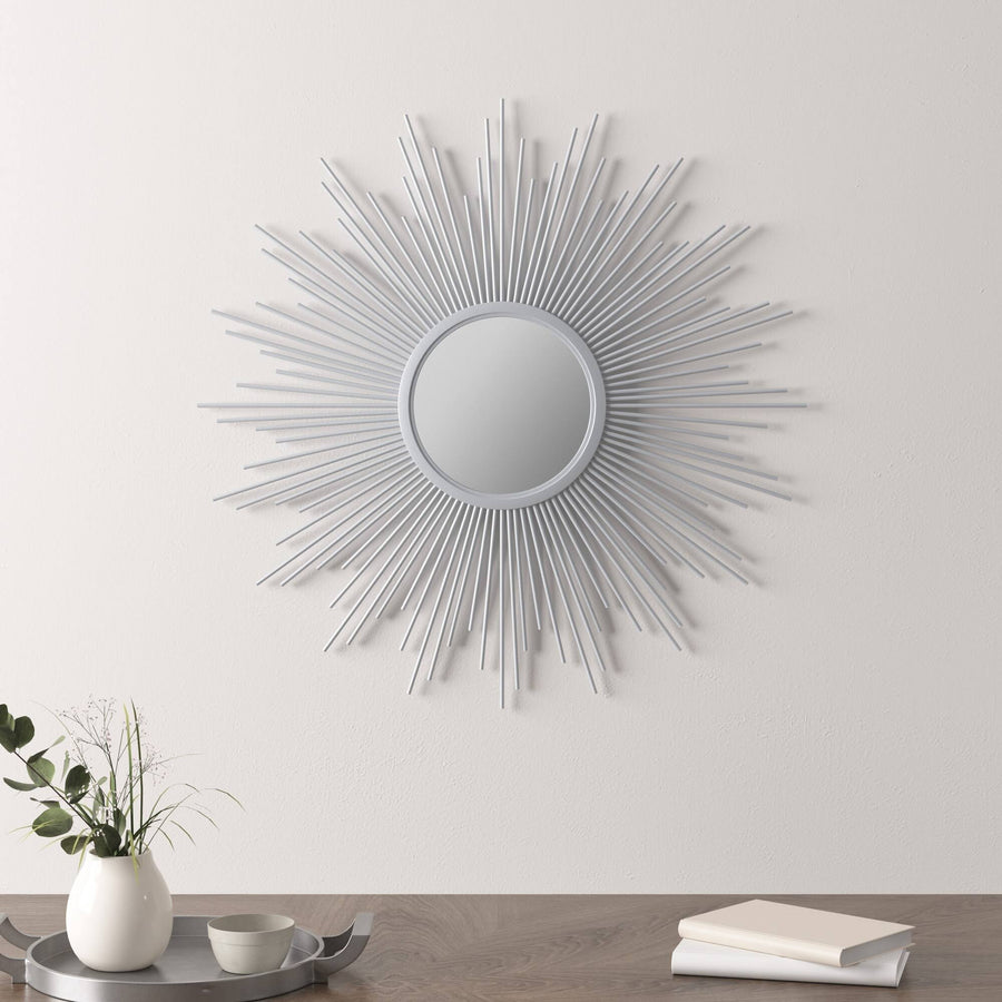 Madison Park Fiore Sunburst Wall Decor Mirror, Silver