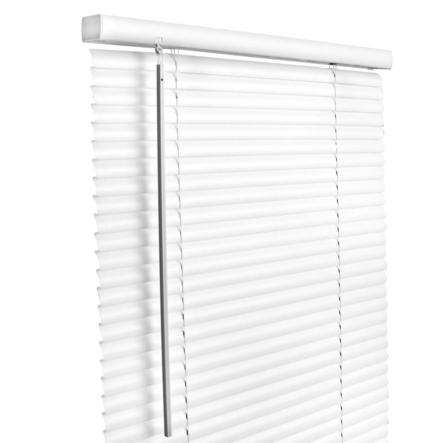 Living Accents Vinyl 1 in. Blinds 29 in. W x 64 in. H White Cordless