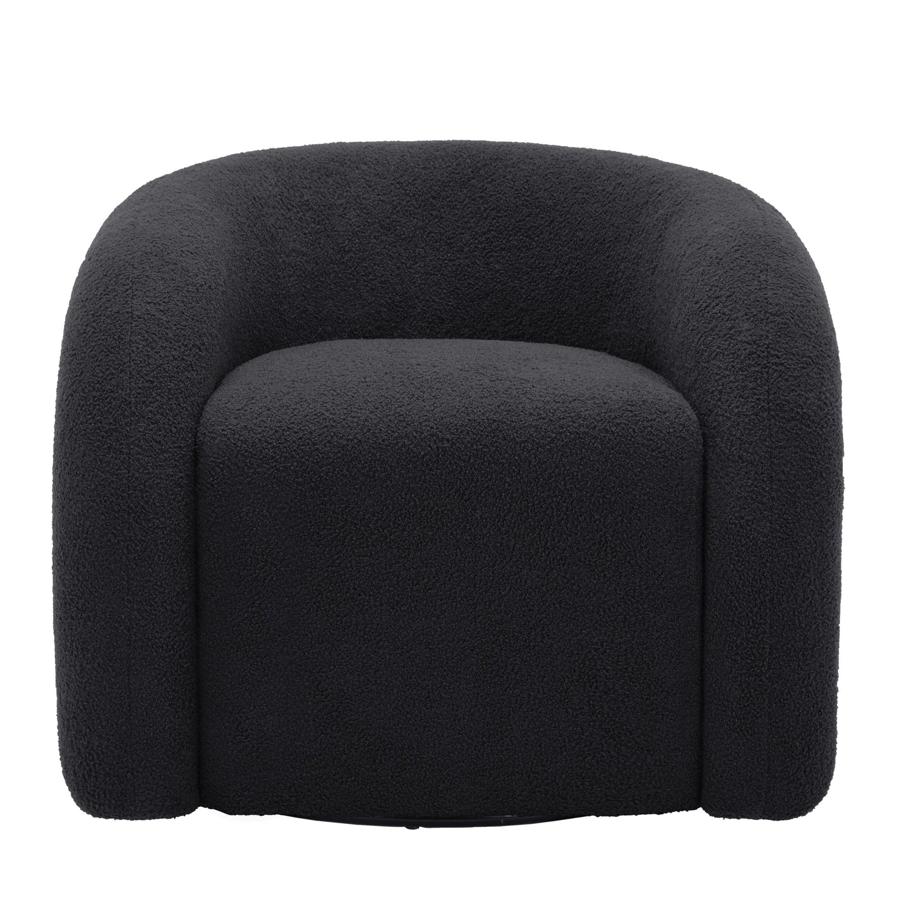 360 Swivel Accent Chair for Living Room, Boucle Barrel Armchair Single Sofa Chair Reading Chair, Sage Green