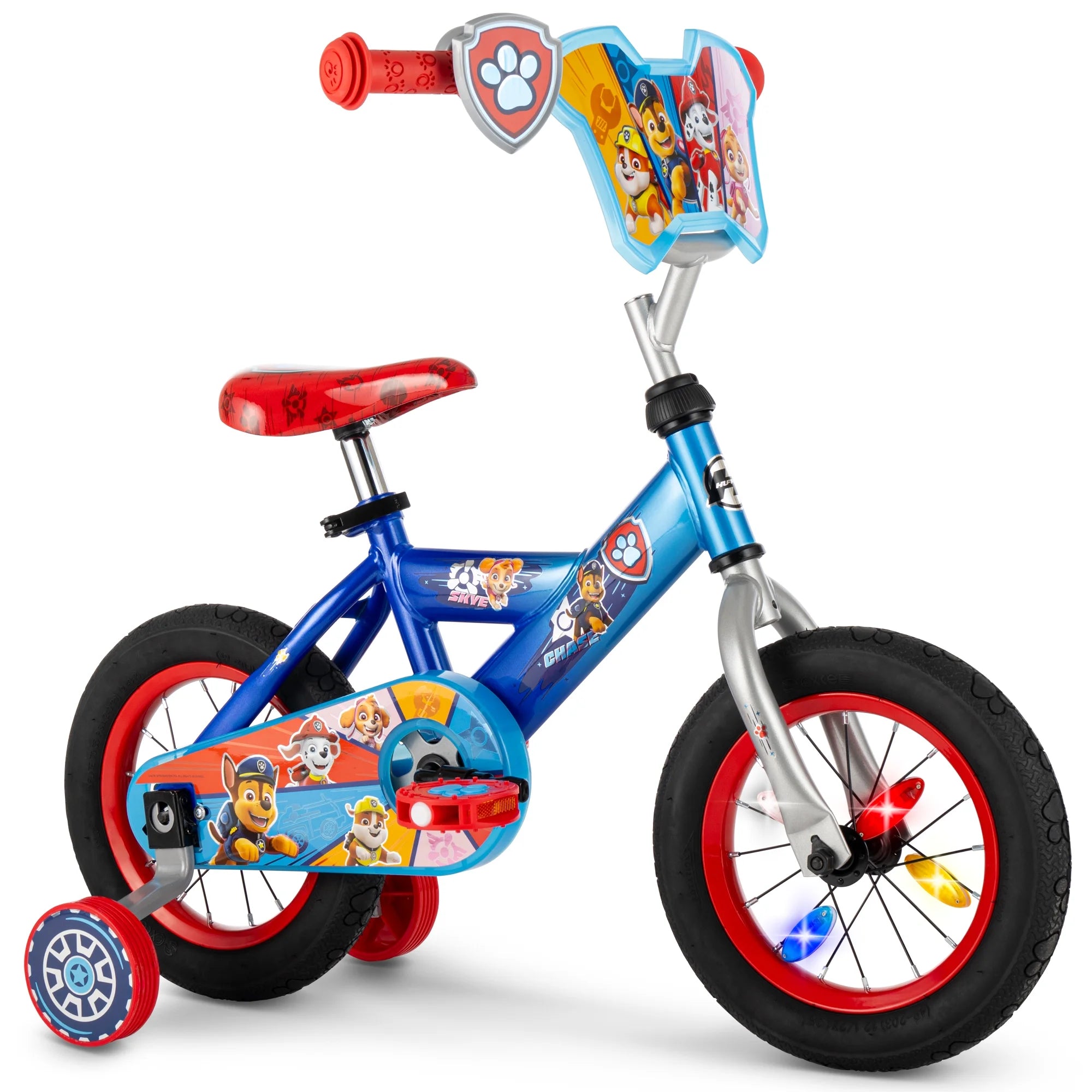 Huffy 12" Paw Patrol Kids' Bike, Fits Riders 3'1" - 3'5", Blue, Child, Boy'S