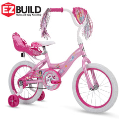 Princess Girls' 16" Sidewalk Bike with Training - Wheels by Huffy, Pink