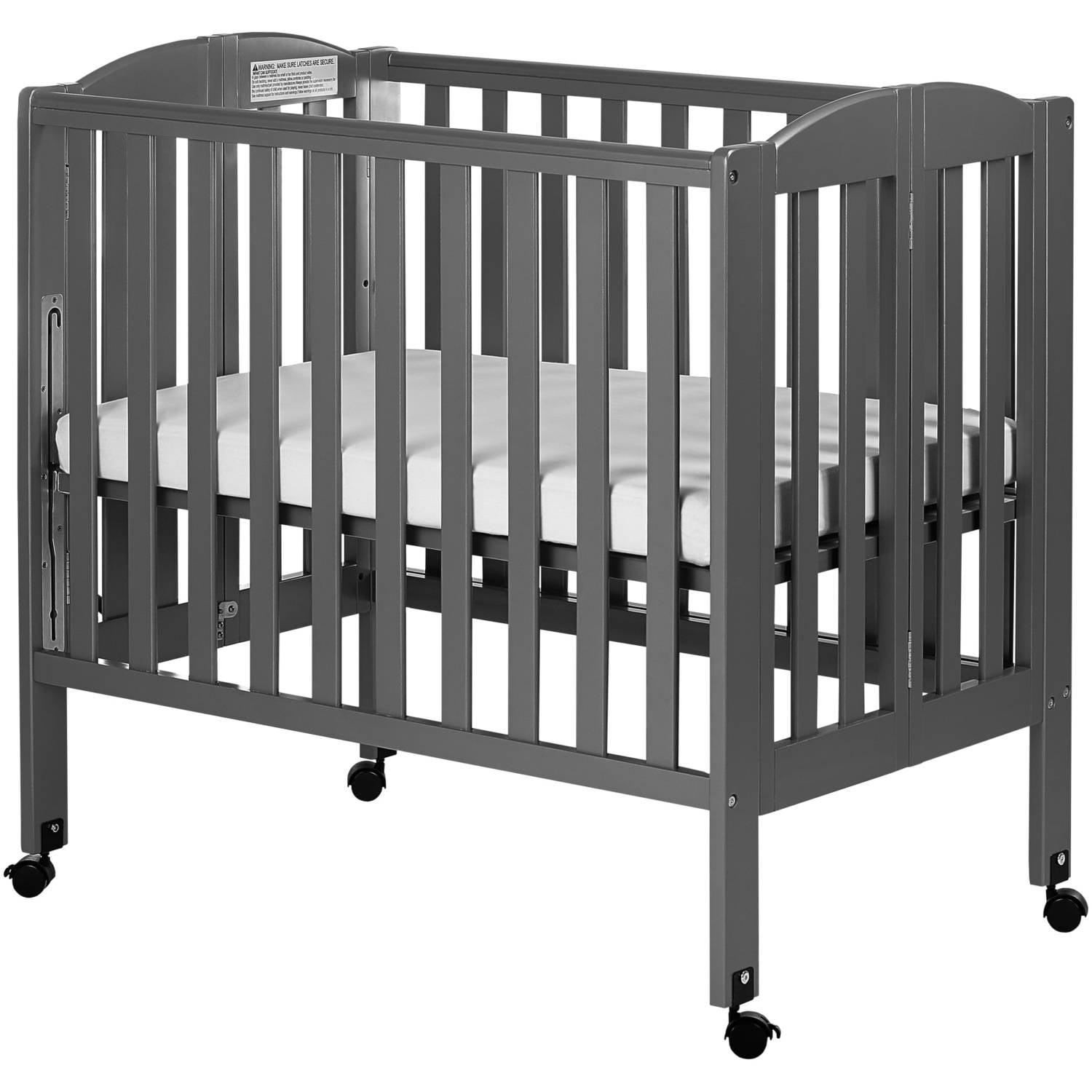 Dream on Me 3 - in - 1 Portable Crib Gray