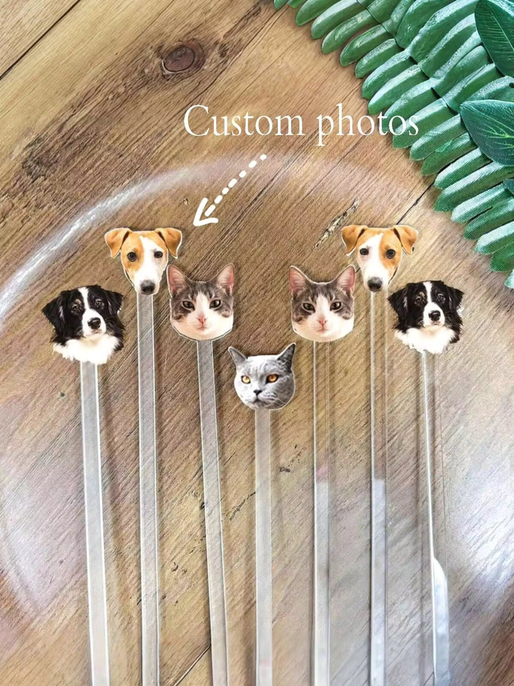 Wedding Pet Stir Sticks | Double-Sided Dog Stir Sticks | Acrylic Cocktail Stir Sticks | Wedding Stir Sticks | Stir Sticks | Reusable/Customizable Photo