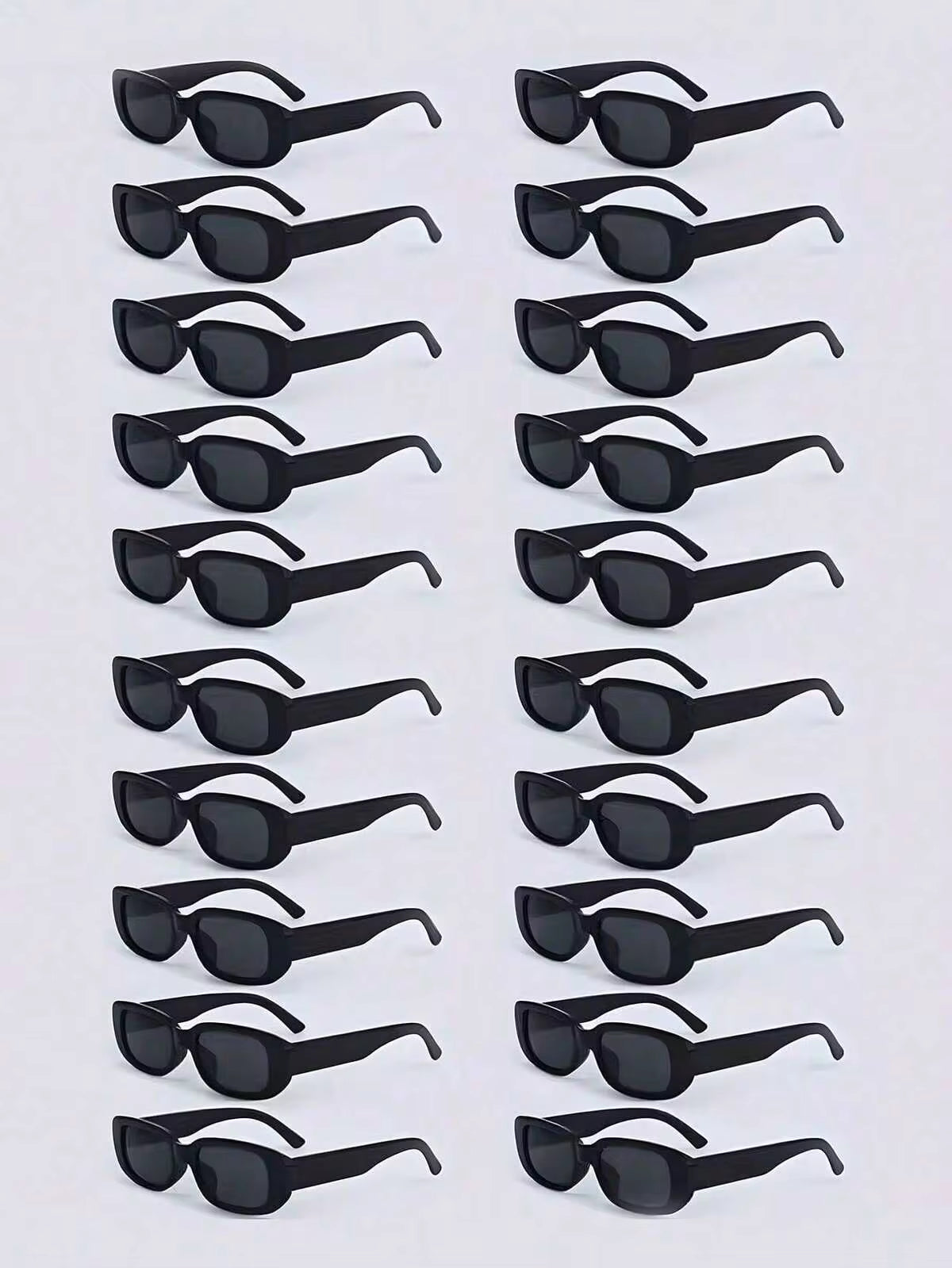 20/40Pcs Vintage Square Glasses, Unisex, Perfect For Weddings, Graduation Decorations And Party Accessories