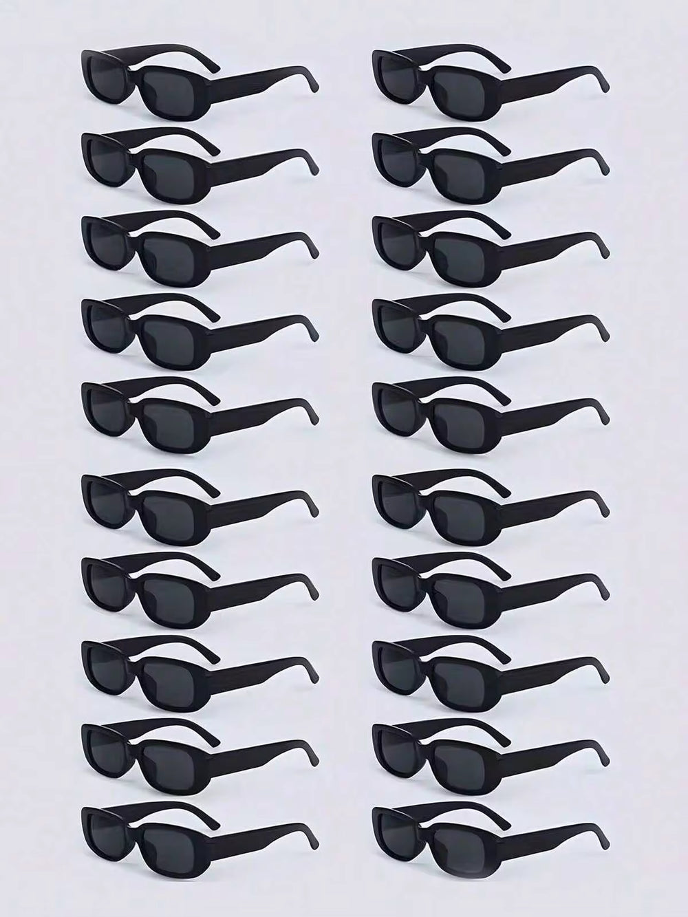 20/40Pcs Vintage Square Glasses, Unisex, Perfect For Weddings, Graduation Decorations And Party Accessories