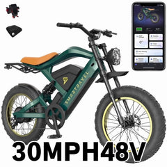 3000W(Peak) Motor 35MPH SMARTRAVEL ST202 Electric Dirt Bike for Adults, 52V50AH Dual Battery Ebike, 92+ Miles Range, 20" Motorcycle Tire UL2849 Certified, Full Suspension