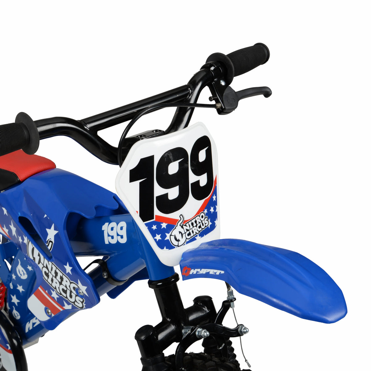 16" Hyper Bicycles Nitro Circus Motobike, Blue, Unisex, Child, Kids Age 4 - 8 Years