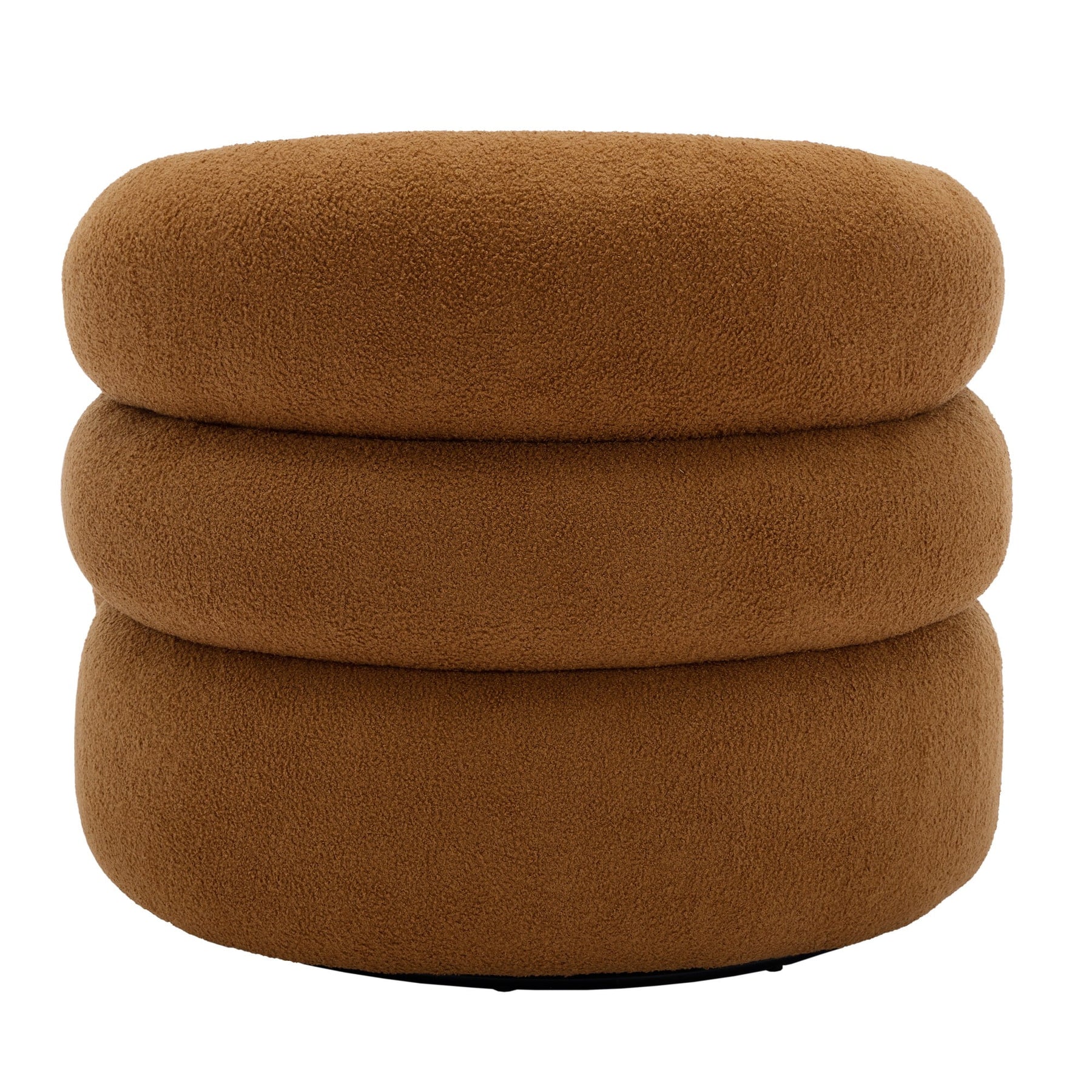360 Swivel Accent Chair for Living Room, Boucle Barrel Armchair Single Sofa Chair Reading Chair, Sage Green