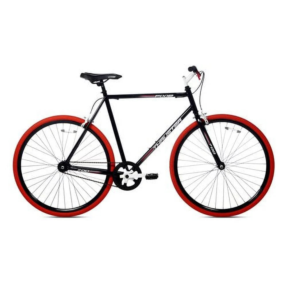 700c Kent Fixie Men'S Bike, Adult, Ages 13 and up, Black/Red