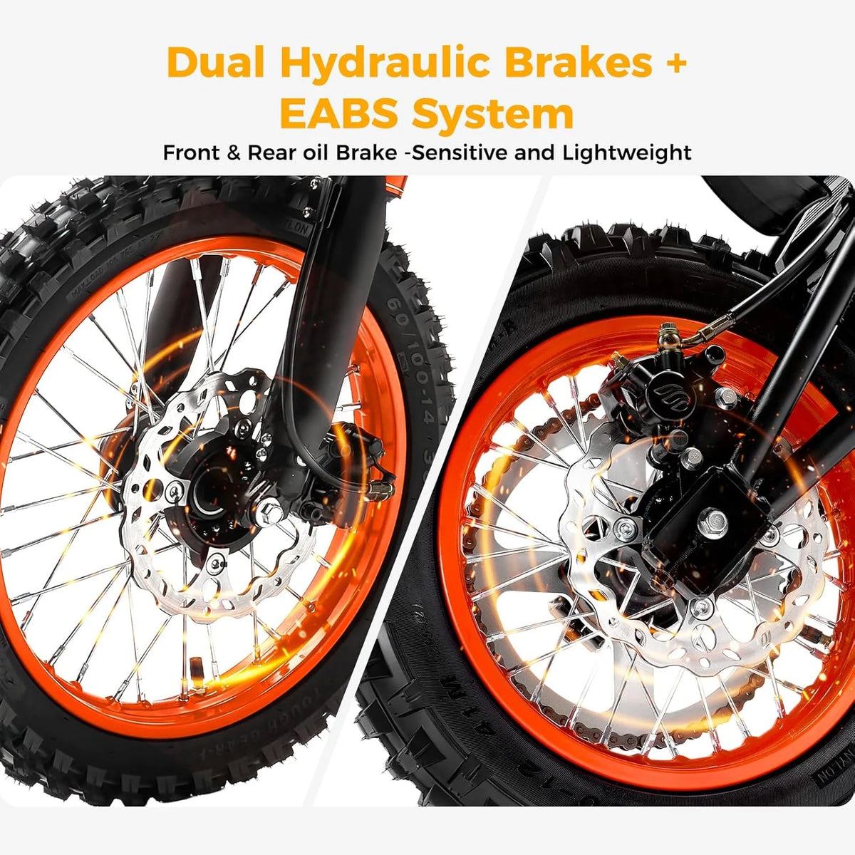 2000W Electric Dirt Bike for Adults Ridingtimes GT73 UL2849, Brushless Hub Motor, 18.2ah*2 Electric Bike with 25\ Tires Digital Screen Carbon Steel