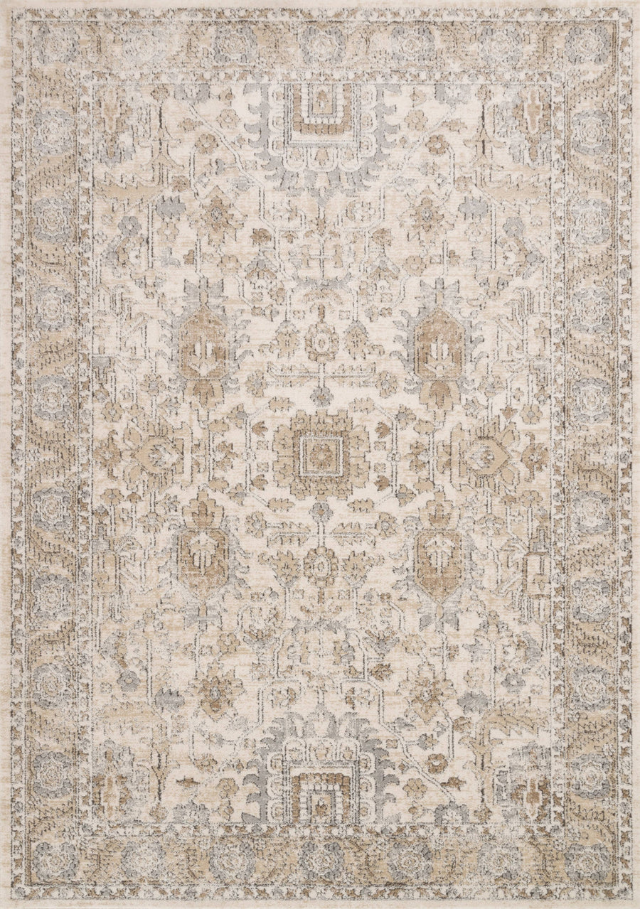 Loloi II Teagan TEA-03 Ivory Sand Rug - 7 ft 11 in x 10 ft 6 in