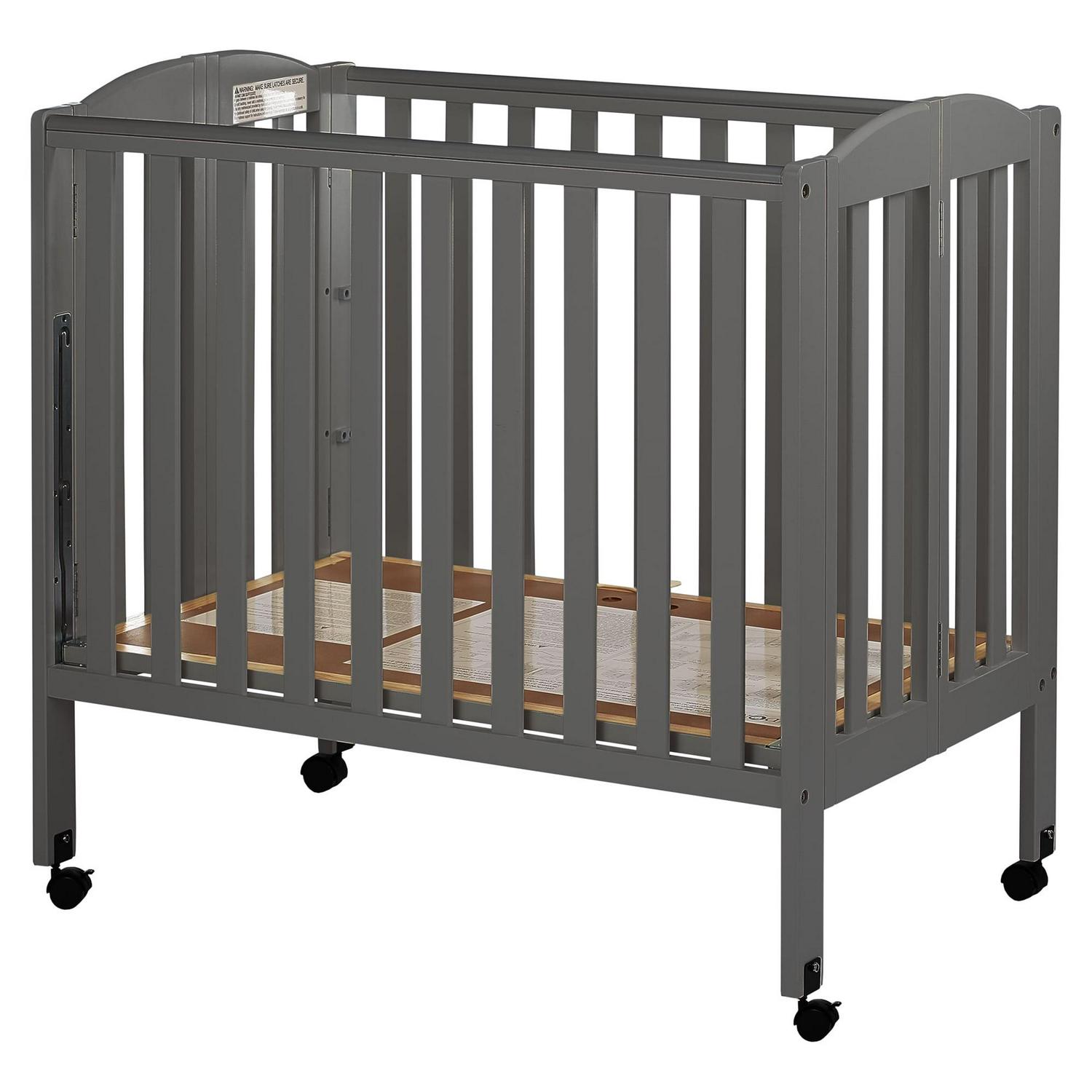 Dream on Me 3 - in - 1 Portable Crib Gray