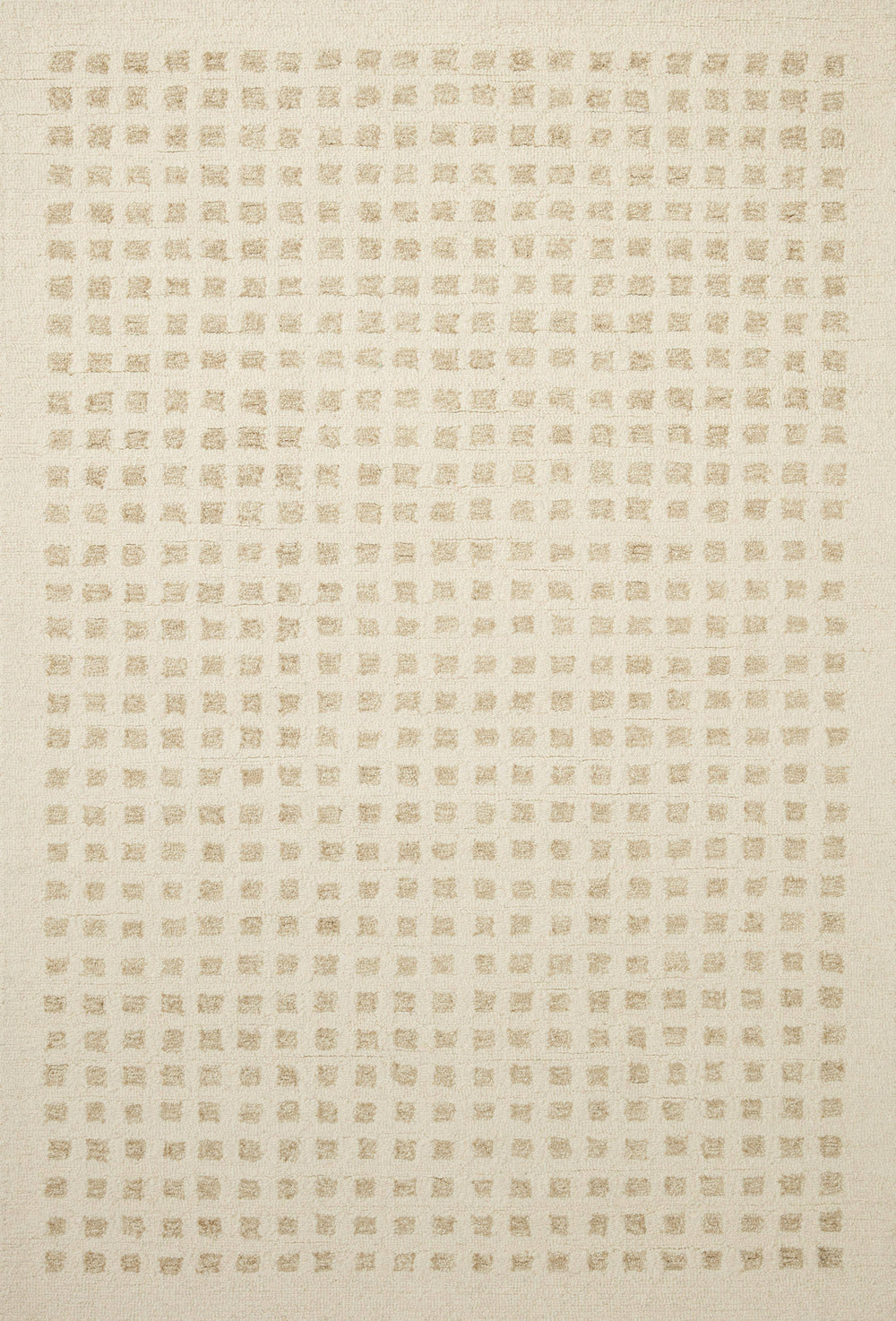 Chris Loves Julia x Loloi Polly Ivory / Natural Area Rug (POL-01) 18" x 18" Sample