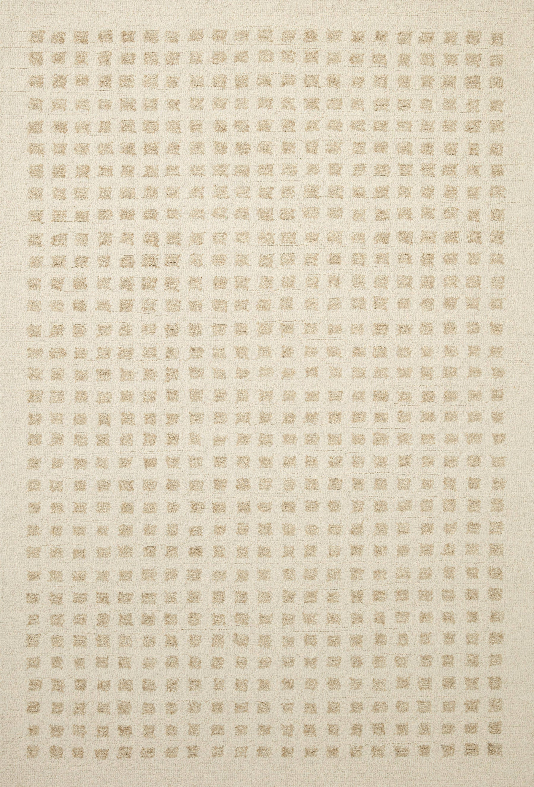 Chris Loves Julia x Loloi Polly Ivory / Natural Area Rug (POL-01) 18" x 18" Sample