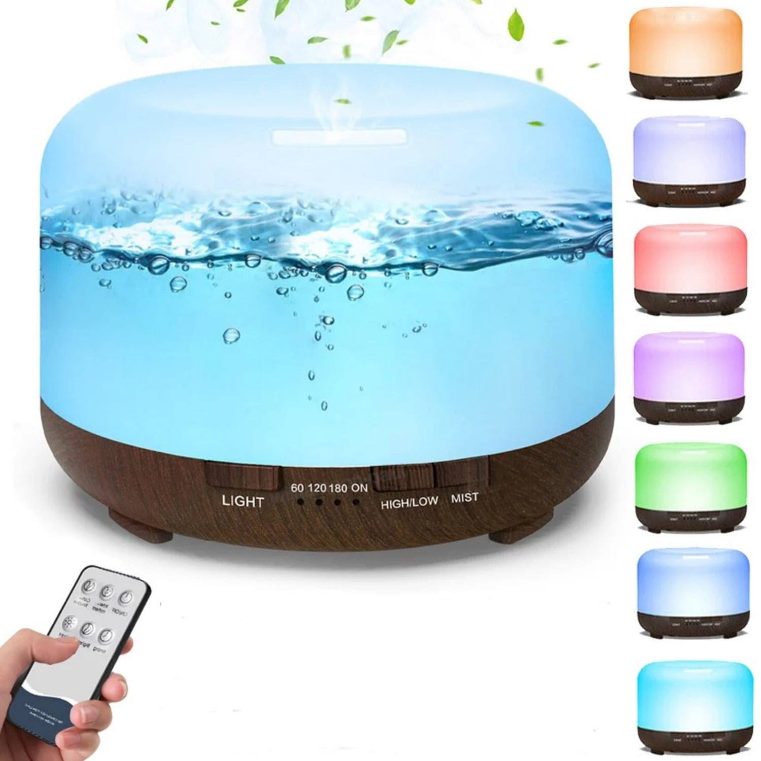 Fimilo 500ml Upgraded Water Scent Diffuser Oil Diffuser with Remote Control for Large Room Home Office CarAromatherapy Fragrant Oil Air Humidifier