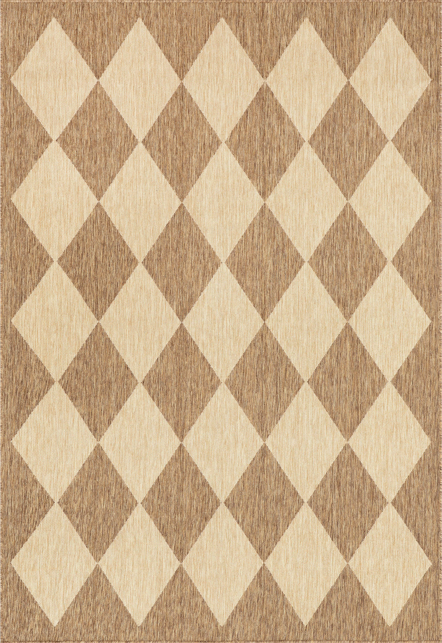 nuLOOM Sabina Diamond Trellis Indoor/Outdoor Area Rug - Beige 5' x 8'