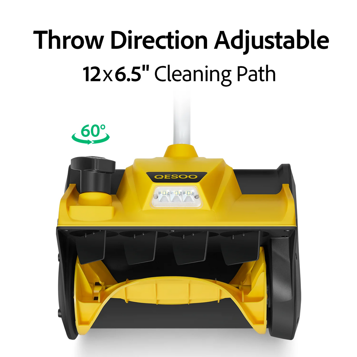 12" Cordless Snow Shovel Compatible with Dewalt 20V MAX Battery(Tool Only)