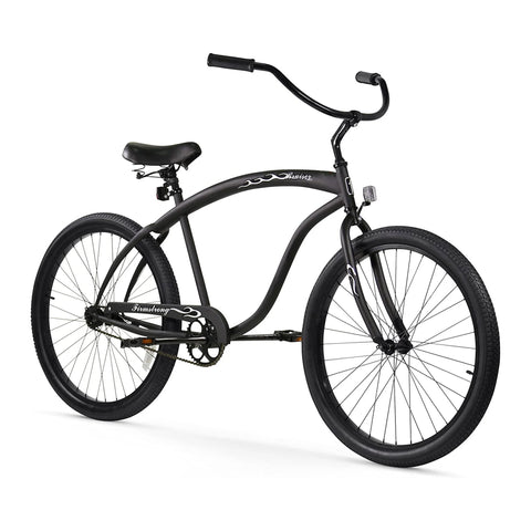 Firmstrong Bruiser Single Speed Men'S 26 in Beach Cruiser Bike, Black