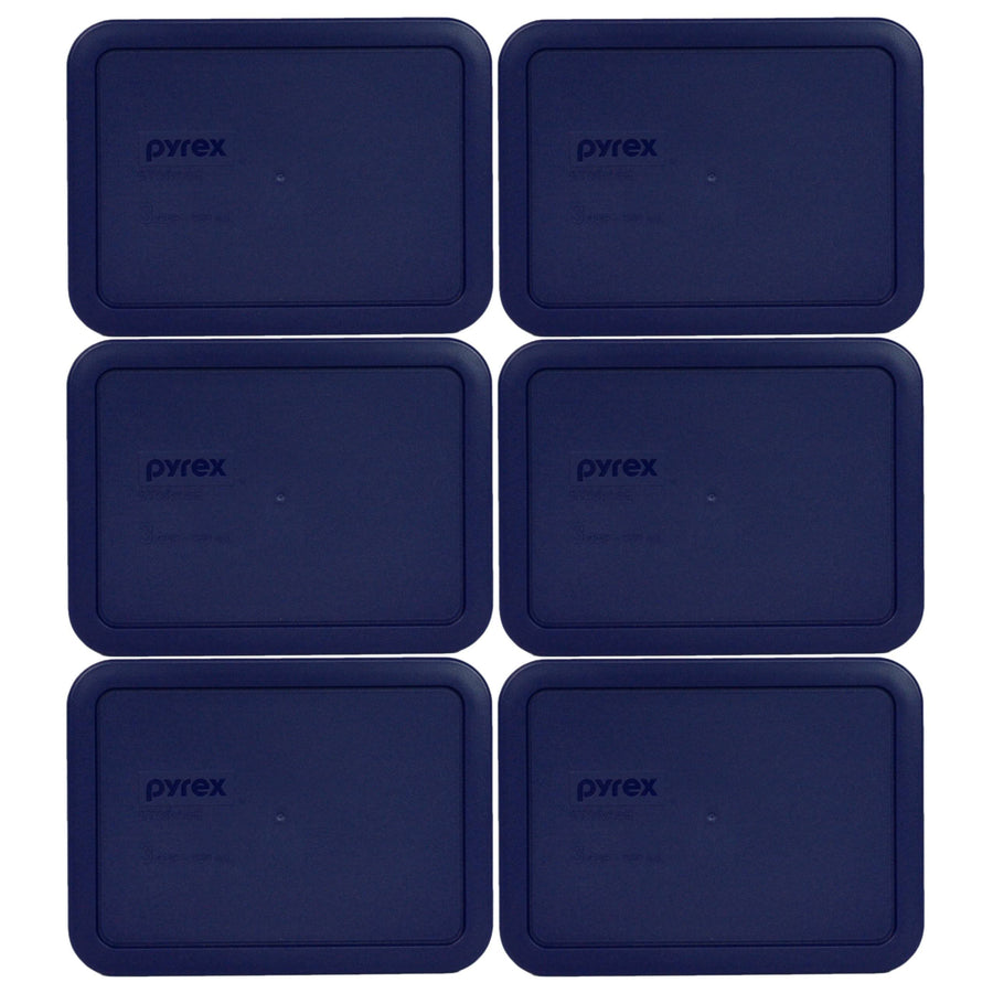 Pyrex 7210-PC Rectangle Dark Blue 3 Cup Storage Lid for Glass Dish 6