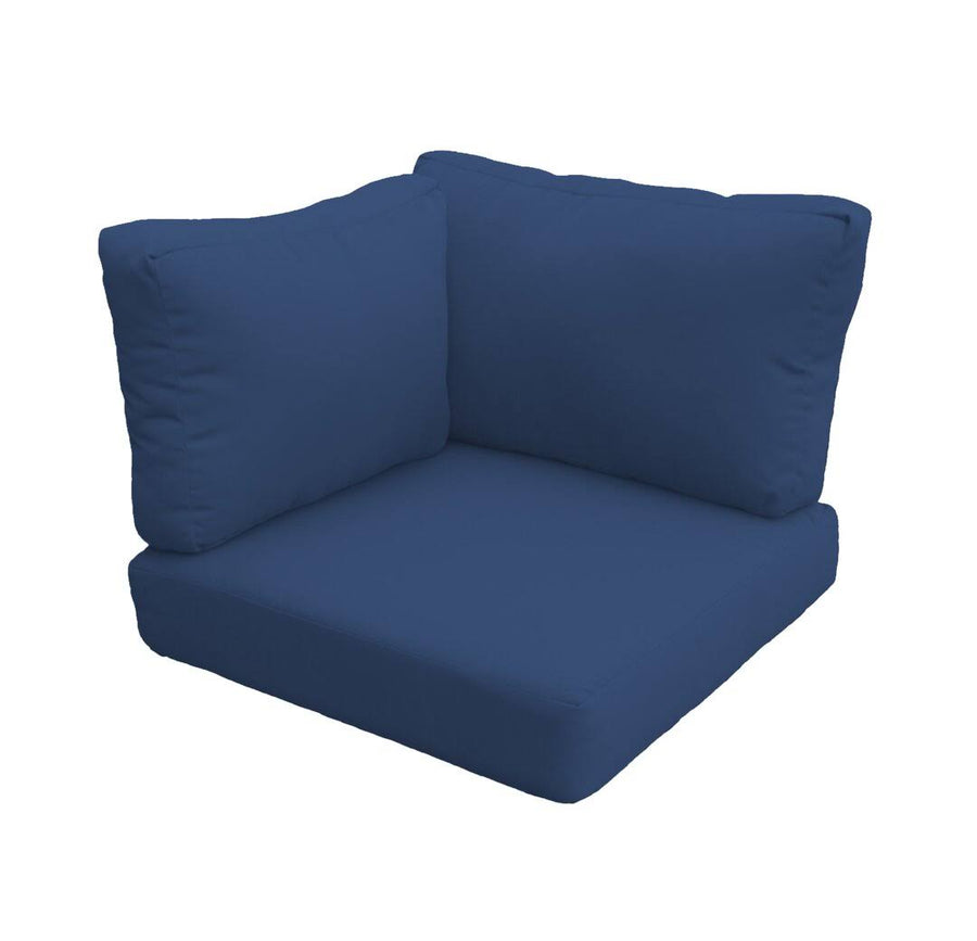 TK Classics Covers for Low-Back Corner Chair Cushions 6 Inches Thick