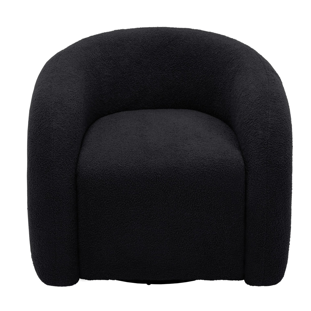 360 Swivel Accent Chair for Living Room, Boucle Barrel Armchair Single Sofa Chair Reading Chair, Sage Green